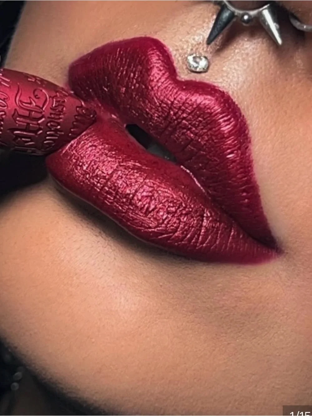 MELT Cosmetics Pennywise Metallic matte lipstick & Red Balloon lipliner